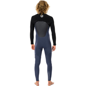 2021 Rip Curl De Los Hombres Flashbomb 4/3mm Chest Zip Traje Wstynf - Pizarra